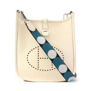 Auth HERMES Evelyne TPM Crossbody Shoulder Bag Nata Taurillon Clemence - 90063a